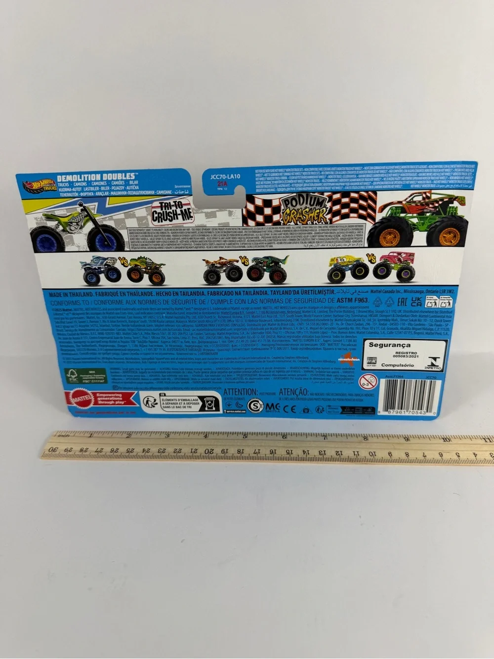 Hot Wheels Demolition Doubles Tri-To-Crush-Me & Podium Crasher